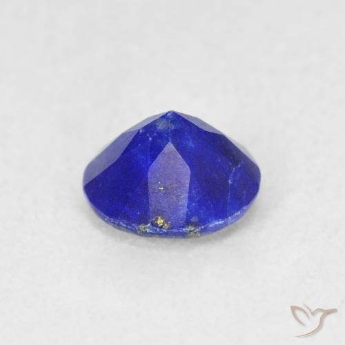 0,79 ctw natürlicher blauer Lapislazuli, Rundschliff, Lichtundurchlässig