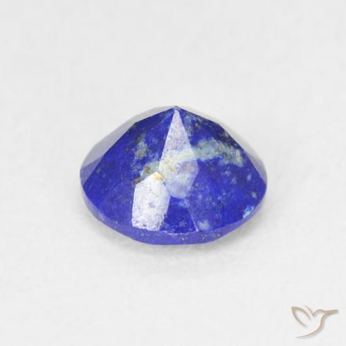0,85 ctw natürlicher blauer Lapislazuli, Rundschliff, Lichtundurchlässig
