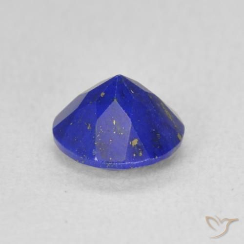 0,86 ctw natürlicher blauer Lapislazuli, Rundschliff, Lichtundurchlässig