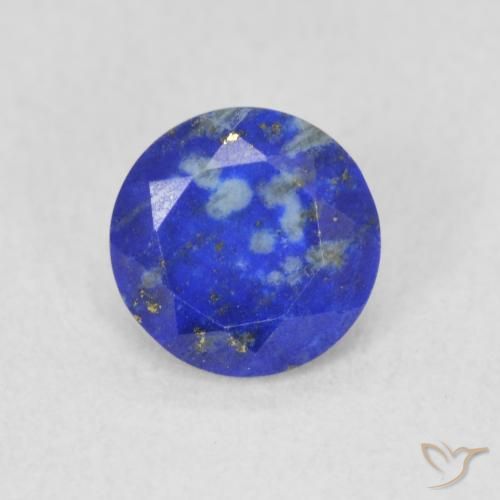 0.80ct Natürlicher Hellblau Lapislazuli, Runden, Lichtundurchlässig