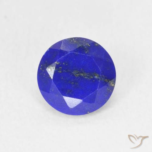 0,83 ctw natürlicher blauer Lapislazuli, Rundschliff, Lichtundurchlässig