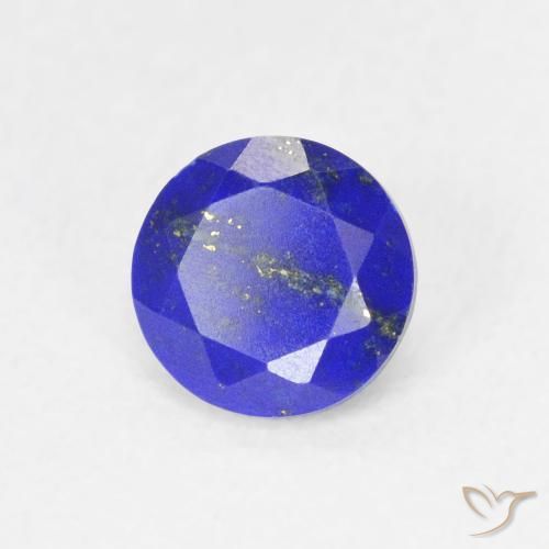 0,83 ctw natürlicher blauer Lapislazuli, Rundschliff, Lichtundurchlässig
