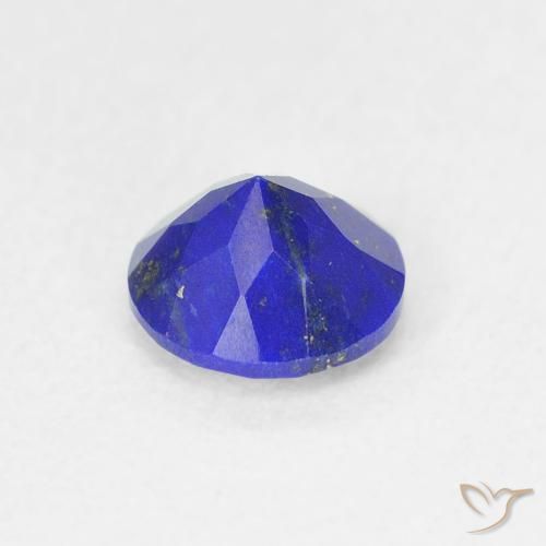 0,83 ctw natürlicher blauer Lapislazuli, Rundschliff, Lichtundurchlässig