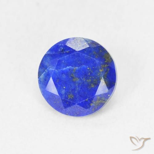 0,85 ctw natürlicher blauer Lapislazuli, Rundschliff, Lichtundurchlässig
