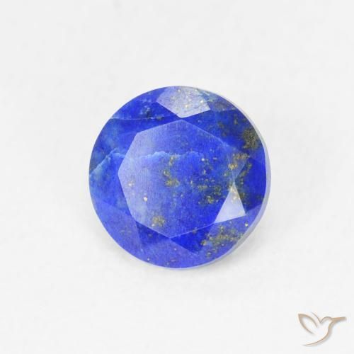 0,85 ctw natürlicher blauer Lapislazuli, Rundschliff, Lichtundurchlässig