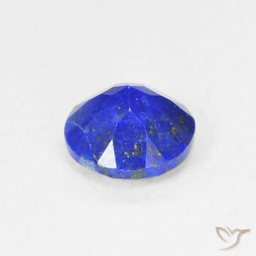 0,85 ctw natürlicher blauer Lapislazuli, Rundschliff, Lichtundurchlässig