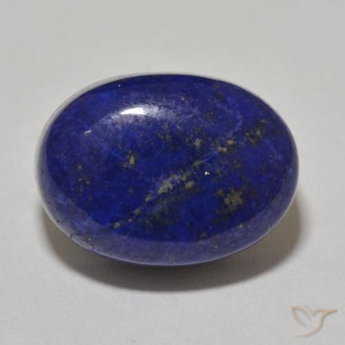 9,17 ctw natürlicher tiefblau Lapislazuli, Oval Schliff, Lichtundurchlässig
