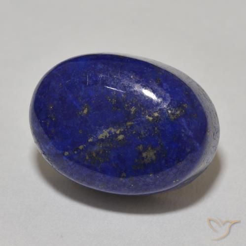 9,17 ctw natürlicher tiefblau Lapislazuli, Oval Schliff, Lichtundurchlässig