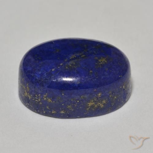 9,17 ctw natürlicher tiefblau Lapislazuli, Oval Schliff, Lichtundurchlässig