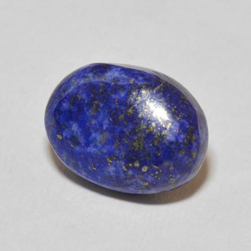 9,17 ctw natürlicher Tiefes ägyptisches Blau Lapislazuli, Oval, Lichtundurchlässig