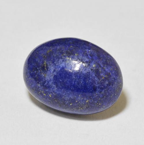 9,17 ctw natürlicher Tiefes ägyptisches Blau Lapislazuli, Oval, Lichtundurchlässig