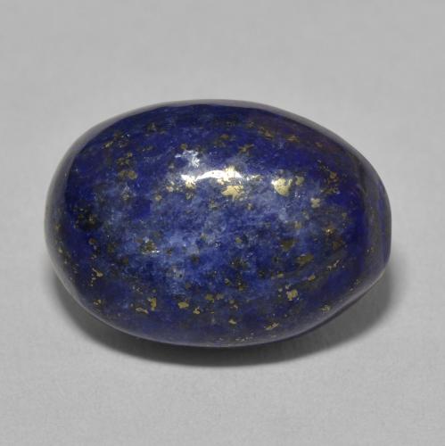 13.24ct Natürlicher dunkelblau Lapislazuli, Oval, Lichtundurchlässig