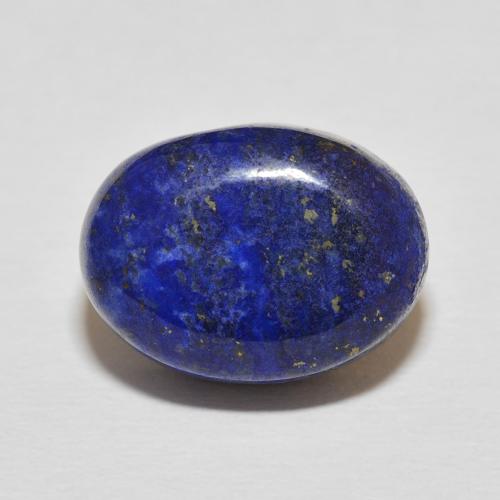 13.11ct Natürlicher dunkelblau Lapislazuli, Oval, Lichtundurchlässig