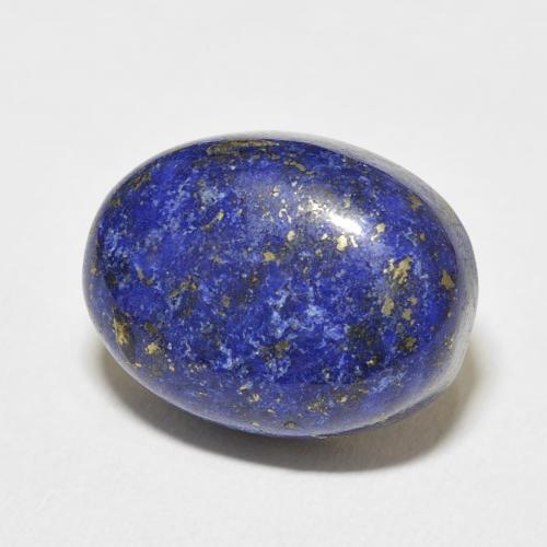 9,17 ctw natürlicher Tiefes ägyptisches Blau Lapislazuli, Oval, Lichtundurchlässig