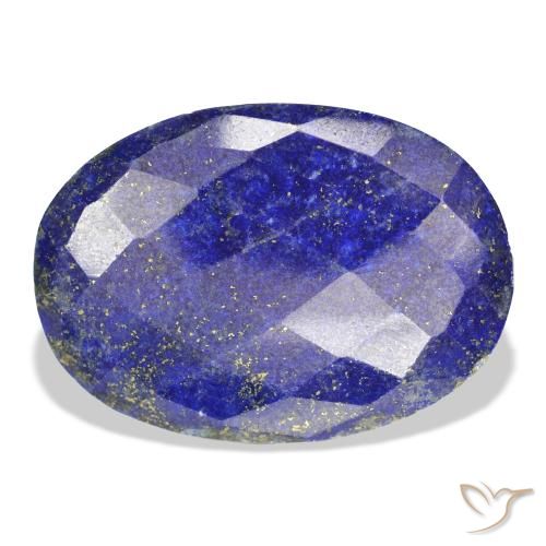 54.26ct Natürlicher Tiefes ägyptisches Blau Lapislazuli, Oval, Lichtundurchlässig