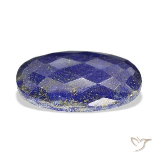 9,17 ctw natürlicher Tiefes ägyptisches Blau Lapislazuli, Oval, Lichtundurchlässig
