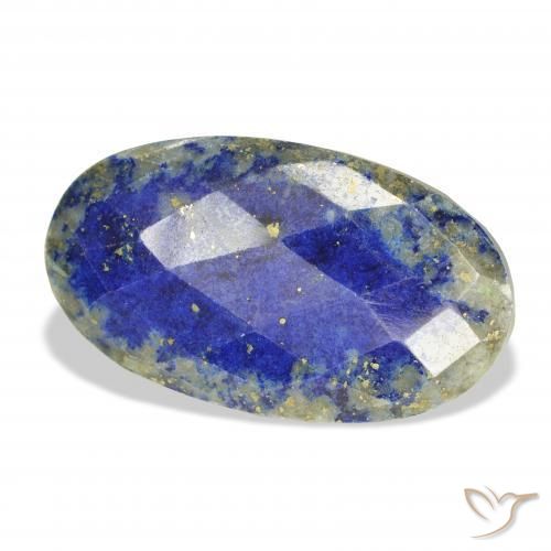 9,17 ctw natürlicher Navy blau Lapislazuli, Oval, Lichtundurchlässig