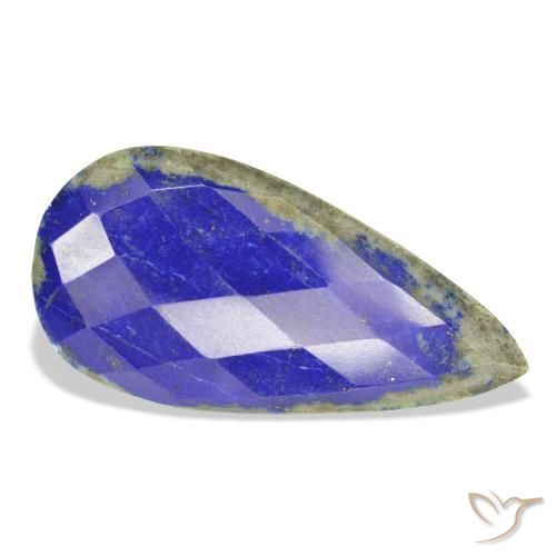 9,17 ctw natürlicher Navy blau Lapislazuli, Birnenform, Lichtundurchlässig