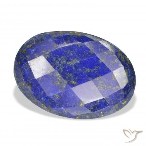 9,17 ctw natürlicher tiefblau Lapislazuli, Oval, Lichtundurchlässig