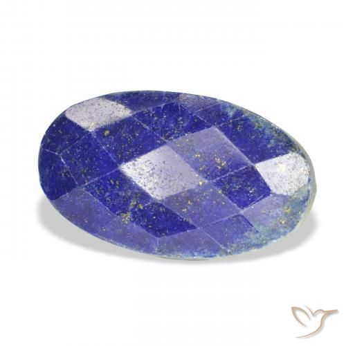 9,17 ctw natürlicher Navy blau Lapislazuli, Oval, Lichtundurchlässig