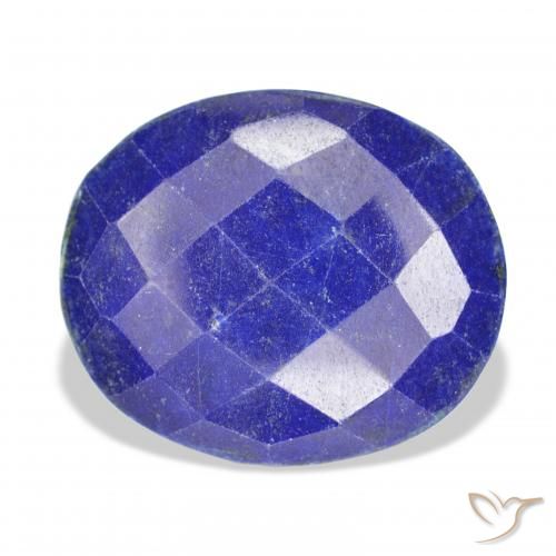 9,17 ctw natürlicher Tiefes ägyptisches Blau Lapislazuli, Oval, Lichtundurchlässig