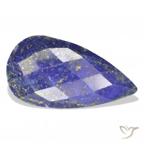 9,17 ctw natürlicher Navy blau Lapislazuli, Birnenform, Lichtundurchlässig