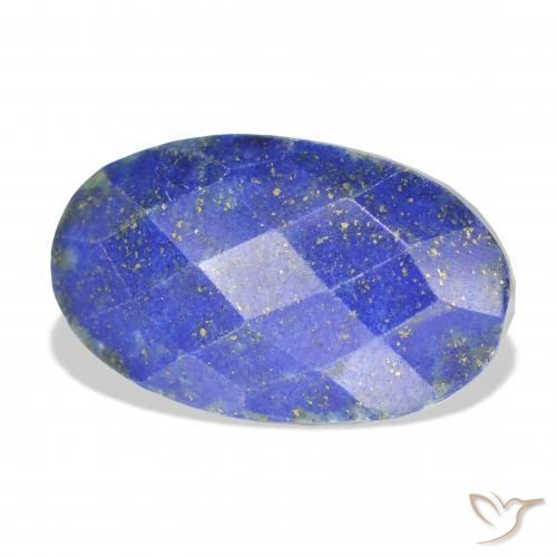9,17 ctw natürlicher dunkelblau Lapislazuli, Oval, Lichtundurchlässig