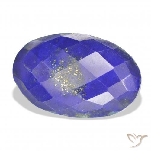 9,17 ctw natürlicher Tiefes ägyptisches Blau Lapislazuli, Oval, Lichtundurchlässig