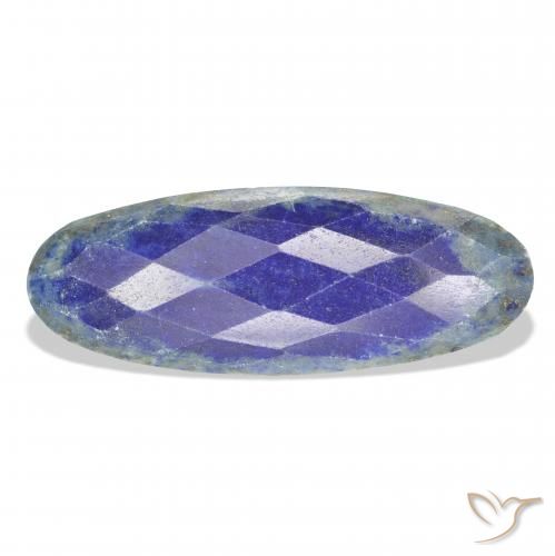 21.26ct Natürlicher Navy blau Lapislazuli, Oval, Lichtundurchlässig