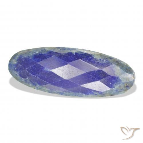 9,17 ctw natürlicher Navy blau Lapislazuli, Oval, Lichtundurchlässig