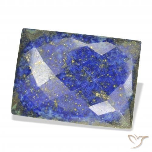 9,17 ctw natürlicher tiefblau Lapislazuli, Baguette, Lichtundurchlässig