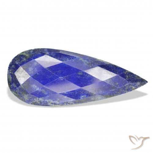 9,17 ctw natürlicher dunkelblau Lapislazuli, Birnenform, Lichtundurchlässig