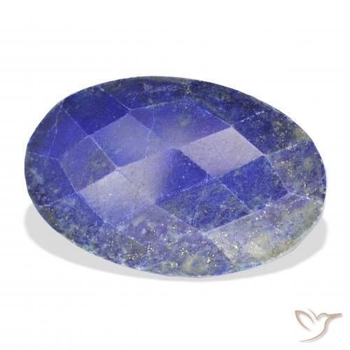 9,17 ctw natürlicher tiefblau Lapislazuli, Oval, Lichtundurchlässig