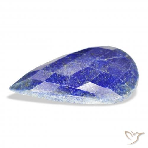9,17 ctw natürlicher Mittelblau Lapislazuli, Birnenform, Lichtundurchlässig