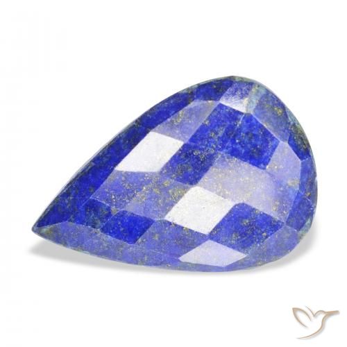 19.59ct Natürlicher Mittelblau Lapislazuli, Birnenform, Lichtundurchlässig
