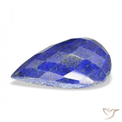 9,17 ctw natürlicher Mittelblau Lapislazuli, Birnenform, Lichtundurchlässig