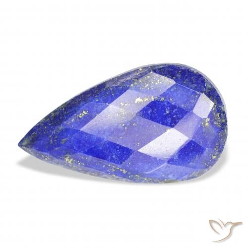 26.02ct Natürlicher Mittelblau Lapislazuli, Birnenform, Lichtundurchlässig