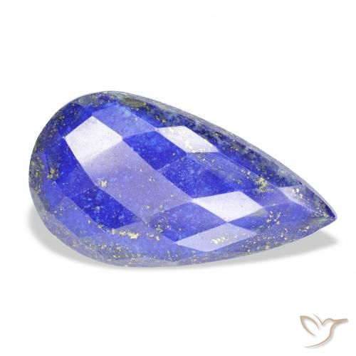 9,17 ctw natürlicher Mittelblau Lapislazuli, Birnenform, Lichtundurchlässig