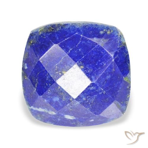 10.36ct Natürlicher Mittelblau Lapislazuli, Kissen, Lichtundurchlässig