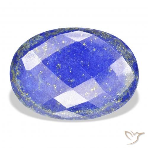 51.42ct Natürlicher Hellblau Lapislazuli, Oval, Lichtundurchlässig