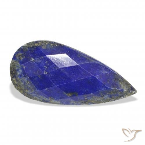 9,17 ctw natürlicher Navy blau Lapislazuli, Birnenform, Lichtundurchlässig