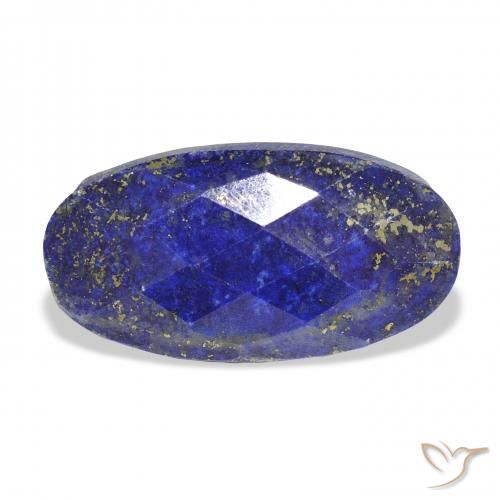 26.18ct Natürlicher Navy blau Lapislazuli, Oval, Lichtundurchlässig