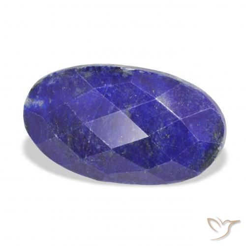 9,17 ctw natürlicher Navy blau Lapislazuli, Oval, Lichtundurchlässig