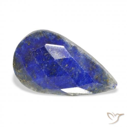 9,17 ctw natürlicher dunkelblau Lapislazuli, Birnenform, Lichtundurchlässig