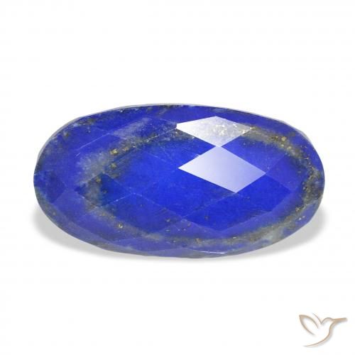 15.03ct Natürlicher Tiefes Azurblau Lapislazuli, Oval, Lichtundurchlässig