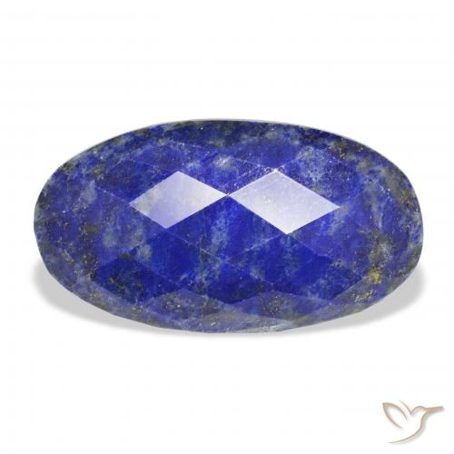 22.85ct Natürlicher dunkelblau Lapislazuli, Oval, Lichtundurchlässig