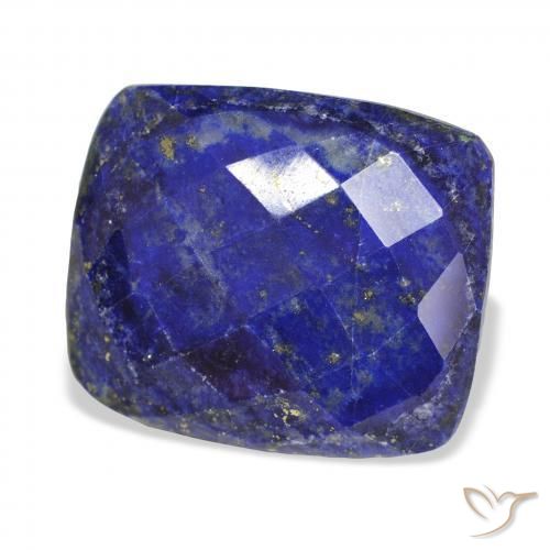 9,17 ctw natürlicher Tiefes ägyptisches Blau Lapislazuli, Kissen, Lichtundurchlässig