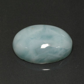 12,97 ctw natürlicher blauer Larimar, Oval Schliff, Lichtundurchlässig