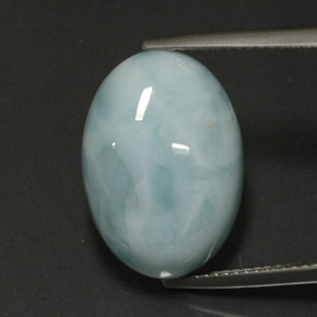 12,97 ctw natürlicher blauer Larimar, Oval Schliff, Lichtundurchlässig