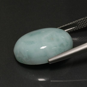 12,97 ctw natürlicher blauer Larimar, Oval Schliff, Lichtundurchlässig